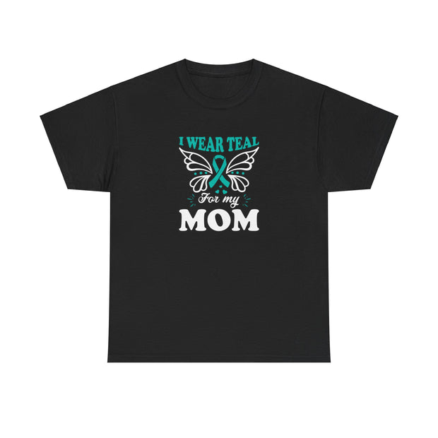 I Wear Teal Unisex Heavy Cotton Tee