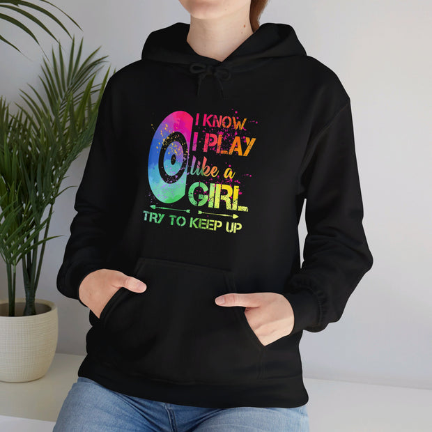 I Know I Play Like A Girl Unisex Heavy Blend™ Hooded Sweatshirt