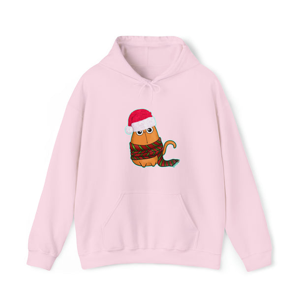 Christmas cat Unisex Heavy Blend™ Hooded Sweatshirt