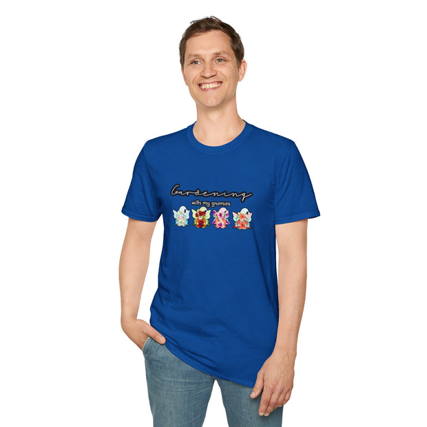 Gardening with my Gnomies Unisex Softstyle T-Shirt