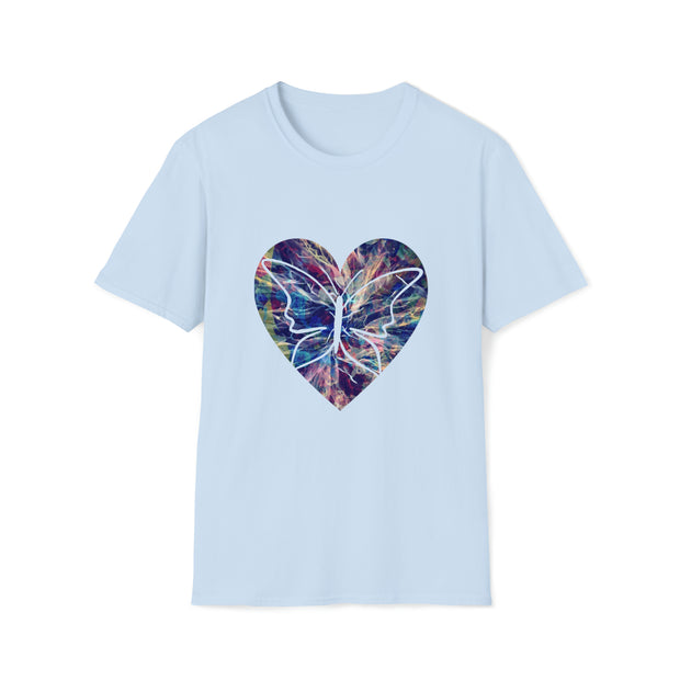 Heart Butterfly Unisex Softstyle T-Shirt