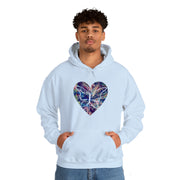 Heart Butterfly Unisex Heavy Blend™ Hooded Sweatshirt