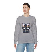 Horror Movie Cats Unisex Heavy Blend™ Crewneck Sweatshirt