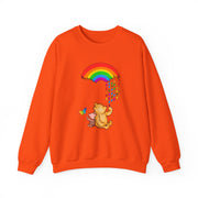 Winnie the Pooh Raining Pride Unisex Heavy Blend™ Crewneck Sweatshirt
