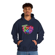 Soda Pop Heart Hoodie - Retro Unisex Sweatshirt for Fun Gatherings, Cozy Nights, Music Festivals, Unique Gifts & Casual Wear