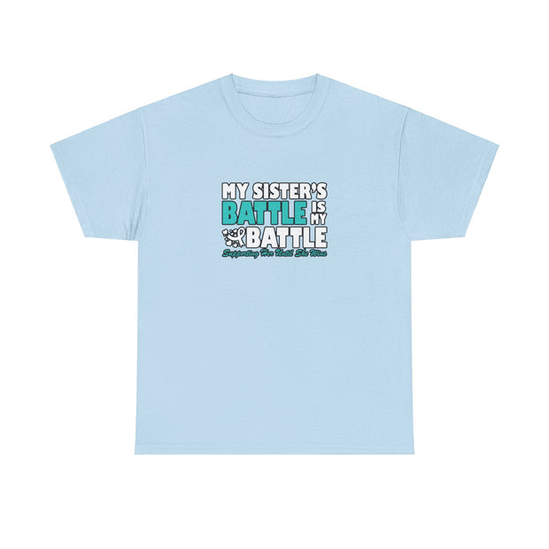 Sister Ovarian Cancer Unisex Heavy Cotton Tee