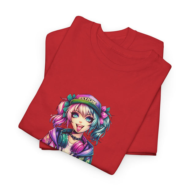 Graffiti Anime Girls Unisex Heavy Cotton Tee