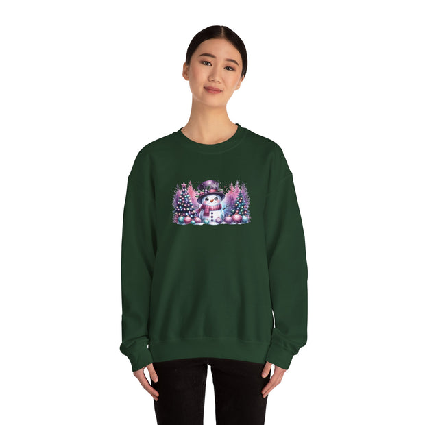 Pastel Snowman Unisex Heavy Blend™ Crewneck Sweatshirt
