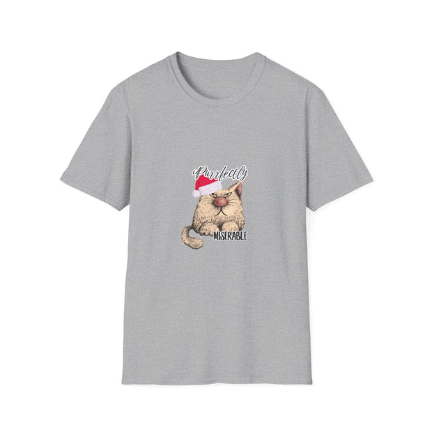 Christmas cat Unisex Softstyle T-Shirt