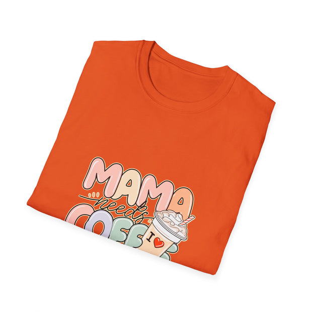 Mama needs Coffee Unisex Softstyle T-Shirt