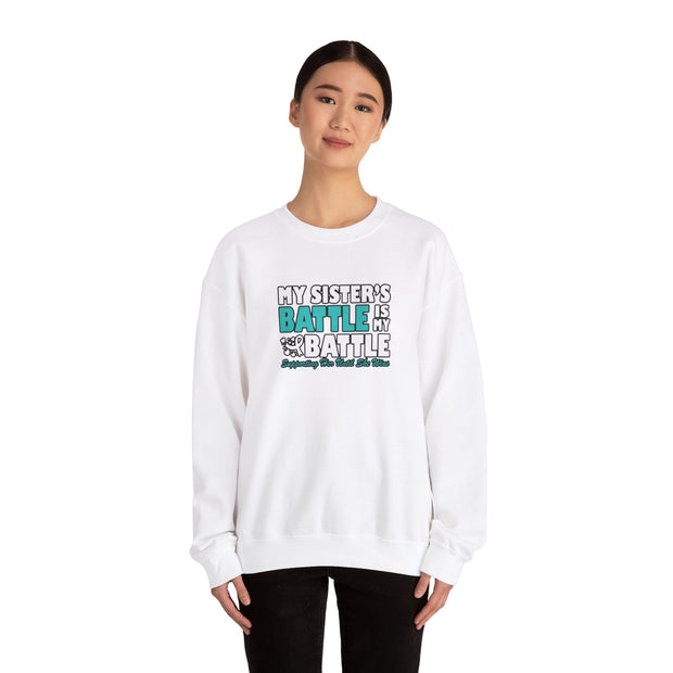 My Sister’s Battle Unisex Heavy Blend™ Crewneck Sweatshirt