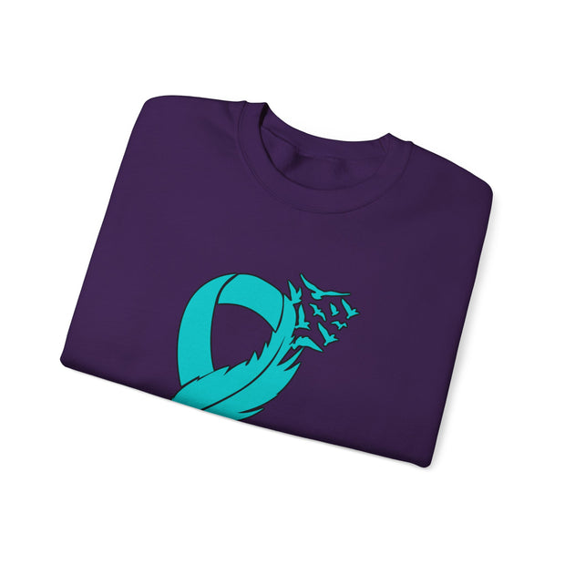 Teal Ribbon Unisex Heavy Blend™ Crewneck Sweatshirt