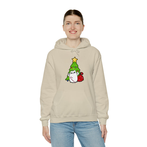 Christmas cat Unisex Heavy Blend™ Hooded Sweatshirt