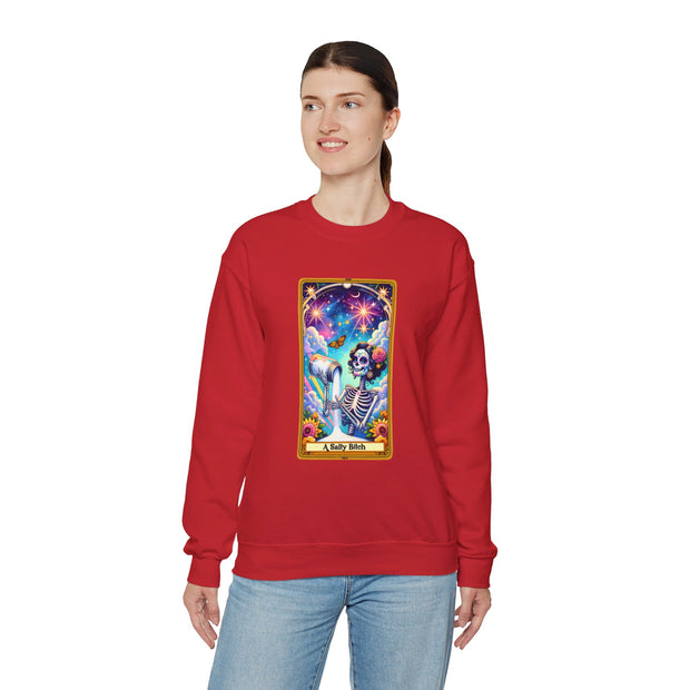 Salty Bitch Tarot Card Unisex Heavy Blend™ Crewneck Sweatshirt