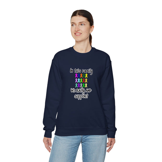 Cancer Family Support Unisex Heavy Blend™ Crewneck Sweatshirt