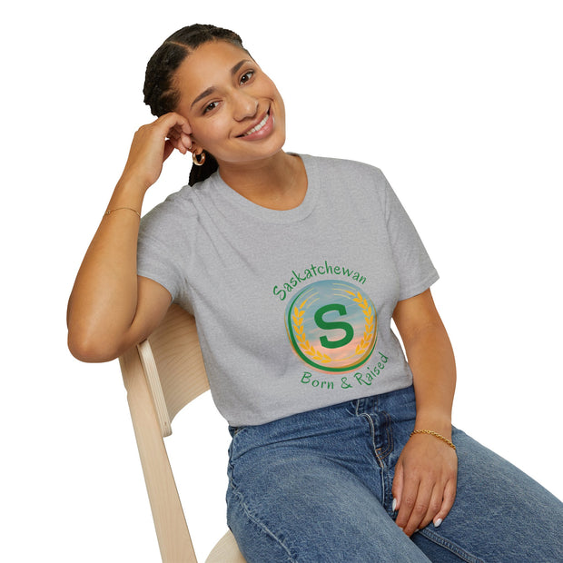 Saskatchewan Born & Raised Unisex Softstyle T-Shirt