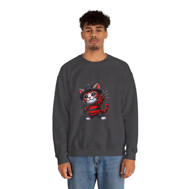 Horror Movie Cats Unisex Heavy Blend™ Crewneck Sweatshirt