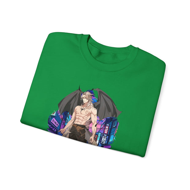 Anime Male Demon Unisex Heavy Blend™ Crewneck Sweatshirt