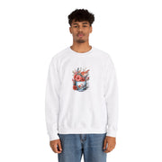 Tea Cup Flowers & Birds Unisex Heavy Blend™ Crewneck Sweatshirt