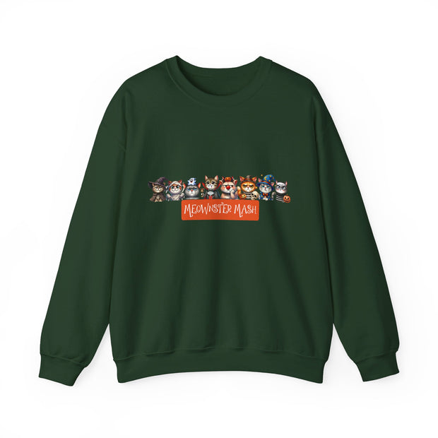 Meownster Mash Unisex Heavy Blend™ Crewneck Sweatshirt