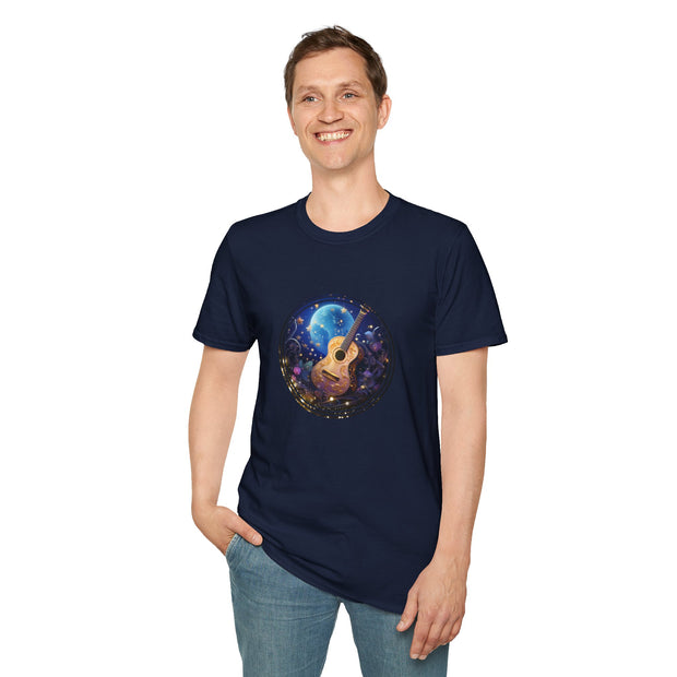 Moonlight Guitar Unisex Softstyle T-Shirt