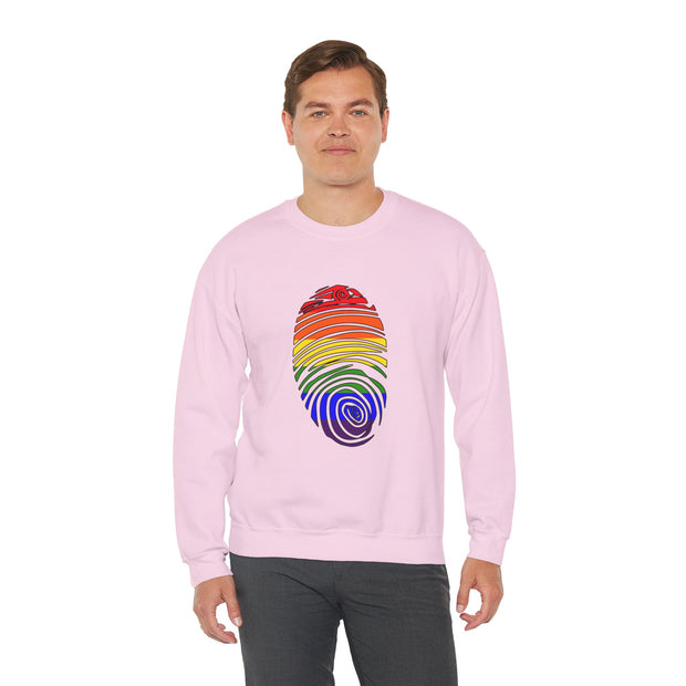 Pride Fingerprint Unisex Heavy Blend™ Crewneck Sweatshirt