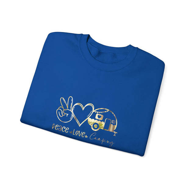Peace Love Camping Unisex Heavy Blend™ Crewneck Sweatshirt