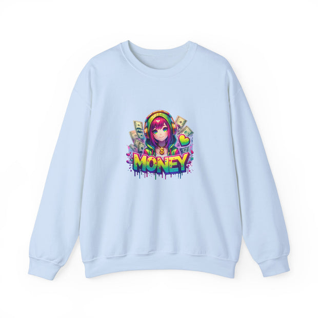 Graffiti Anime Girls Unisex Heavy Blend™ Crewneck Sweatshirt