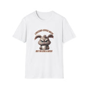 I Pretend that Coffee Helps Unisex Softstyle T-Shirt