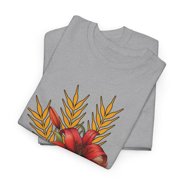 Saskatchewan Lily Unisex Heavy Cotton Tee