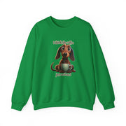Funny Coffee Dog Unisex Heavy Blend™ Crewneck Sweatshirt