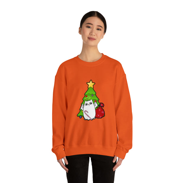 Christmas cat Unisex Heavy Blend™ Crewneck Sweatshirt