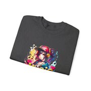 Graffiti Anime Girls Unisex Heavy Blend™ Crewneck Sweatshirt