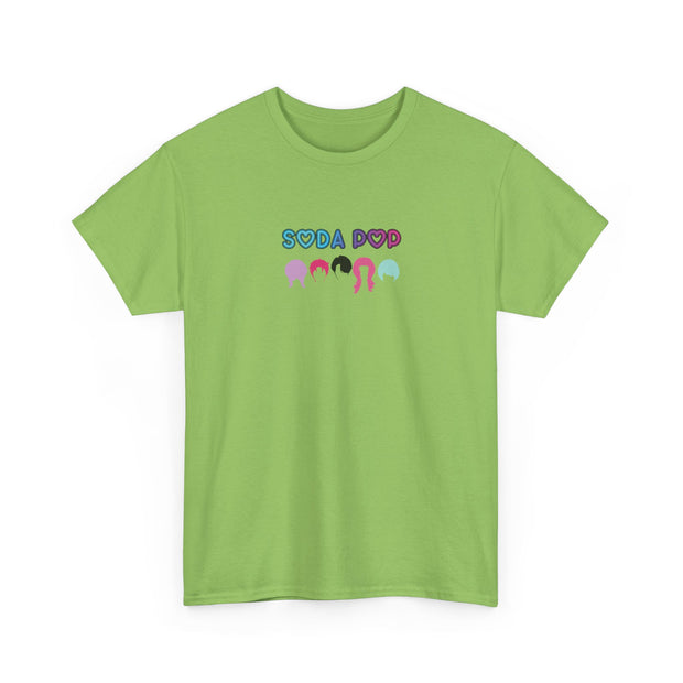 Colorful Soda Pop Unisex Heavy Cotton Tee | Fun Graphic Tee for All Occasions, Festival Apparel, Casual Wear, Gift Ideas, Summer Style