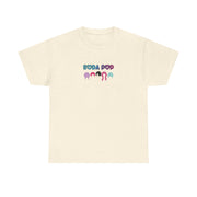 Colorful Soda Pop Unisex Heavy Cotton Tee | Fun Graphic Tee for All Occasions, Festival Apparel, Casual Wear, Gift Ideas, Summer Style