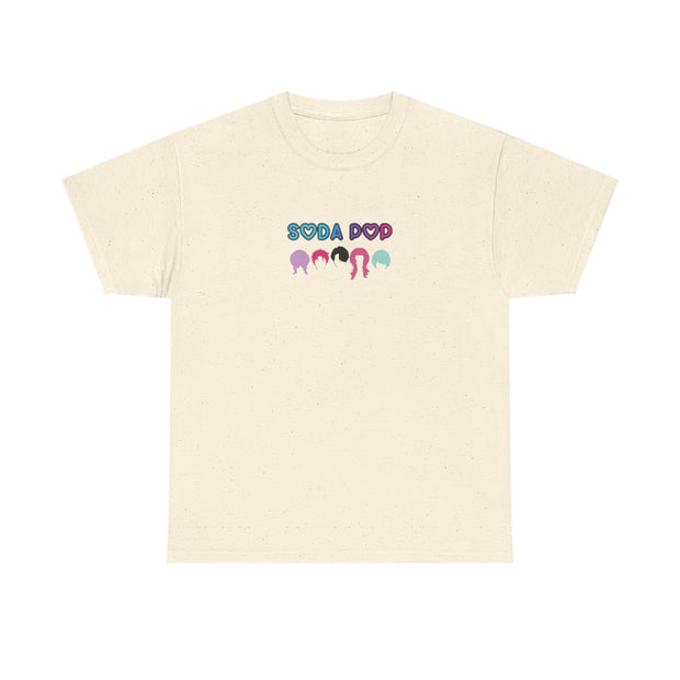 Colorful Soda Pop Unisex Heavy Cotton Tee | Fun Graphic Tee for All Occasions, Festival Apparel, Casual Wear, Gift Ideas, Summer Style