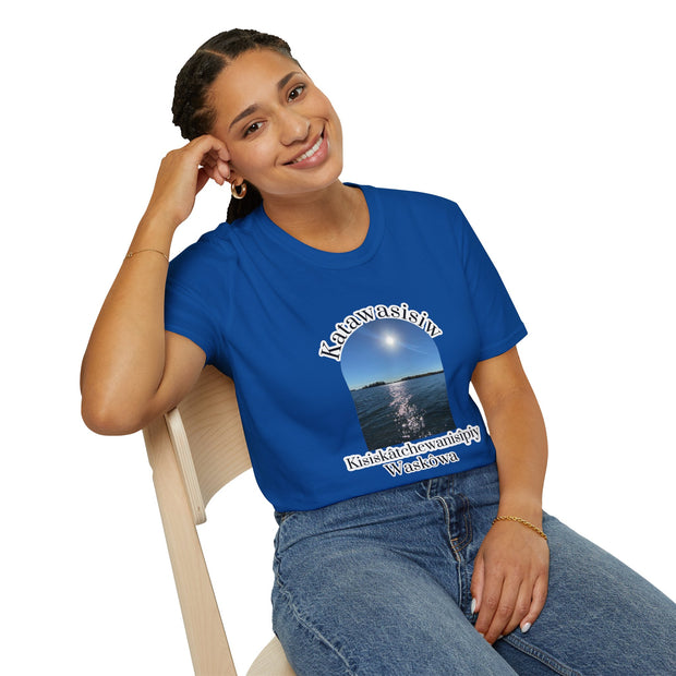 Cree Saskatchewan Skies Unisex Softstyle T-Shirt