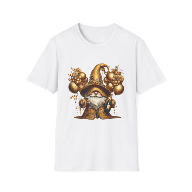 New Year Gnome Unisex Softstyle T-Shirt