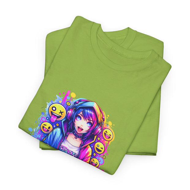 Graffiti Anime Girls Unisex Heavy Cotton Tee