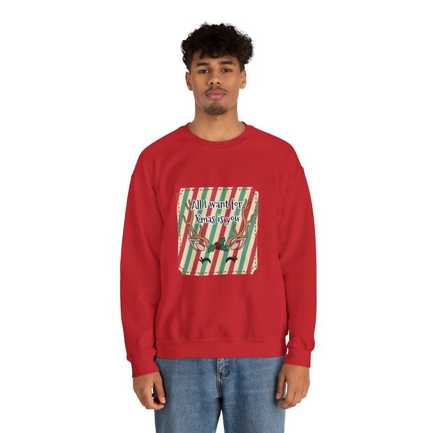 Reindeer Unisex Heavy Blend™ Crewneck Sweatshirt