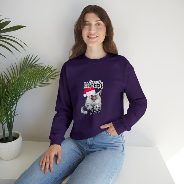 Christmas cat Unisex Heavy Blend™ Crewneck Sweatshirt