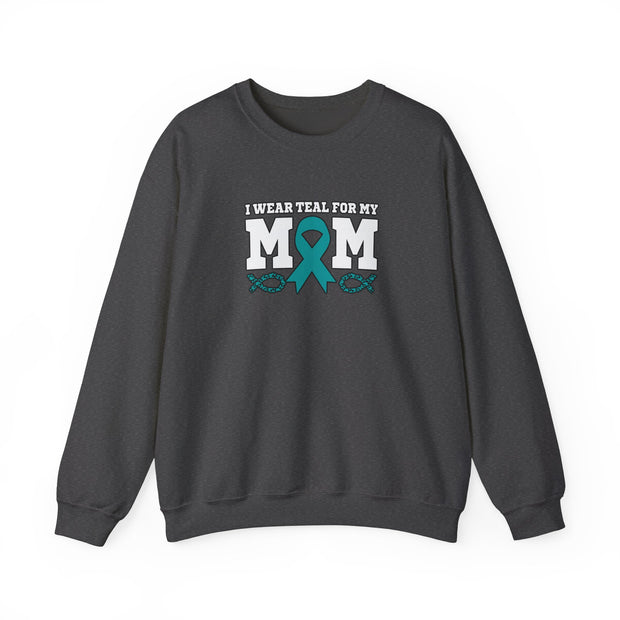 Teal for Mom Unisex Heavy Blend™ Crewneck Sweatshirt