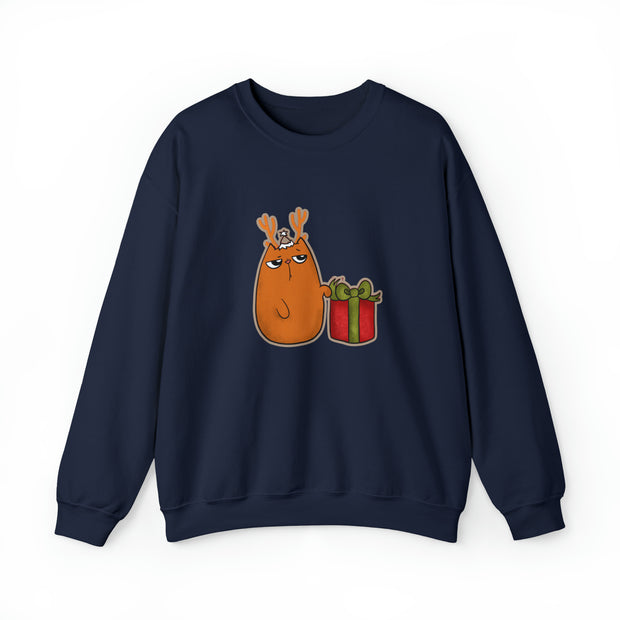 Christmas cat Unisex Heavy Blend™ Crewneck Sweatshirt