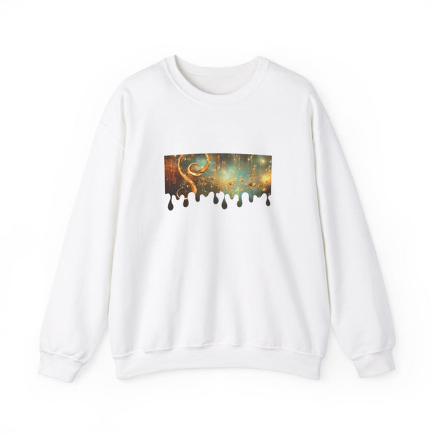 Golden Musical Notes Unisex Heavy Blend™ Crewneck Sweatshirt