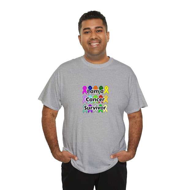 Cancer Survivor Unisex Heavy Cotton Tee