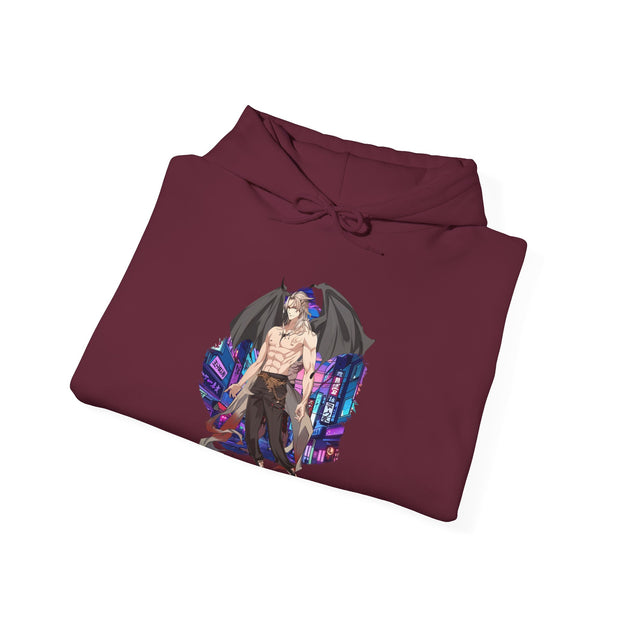 Anime Male Demon Unisex Heavy Blend™ Hooded Sweatshirt