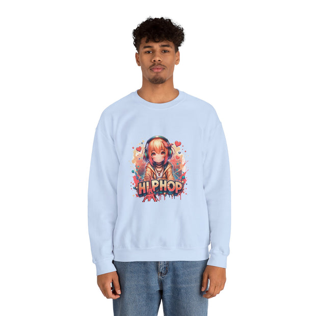 Graffiti Anime Girls Unisex Heavy Blend™ Crewneck Sweatshirt