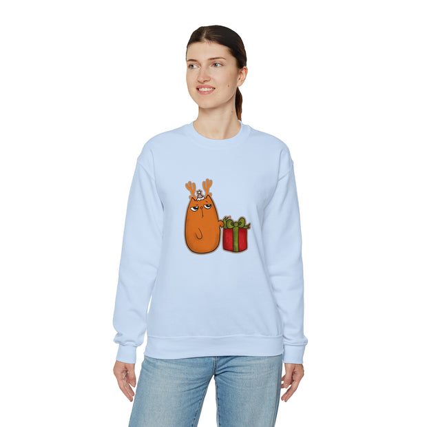 Christmas cat Unisex Heavy Blend™ Crewneck Sweatshirt