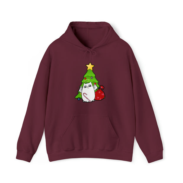 Christmas cat Unisex Heavy Blend™ Hooded Sweatshirt