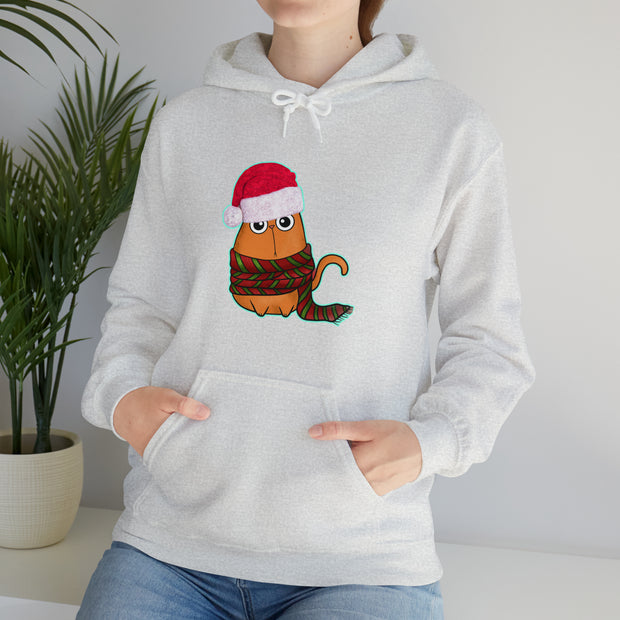 Christmas cat Unisex Heavy Blend™ Hooded Sweatshirt